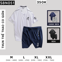 Set Bộ Nam Rayman Áo Thun Thể Thao - Quần Short Vải Dù - SBN051