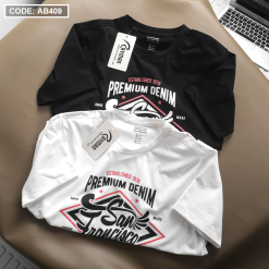 Áo Thun Nam Rayman Cổ Tròn In Chữ San Francisco - AB409