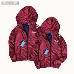 Áo khoác cặp nam nữ vải dù có nón - AKC02