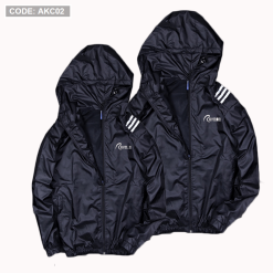 Áo khoác cặp nam nữ vải dù có nón - AKC02