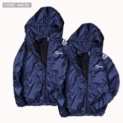 Áo khoác cặp nam nữ vải dù có nón - AKC02