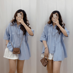 Sơ mi nữ tay ngắn cao cấp - SG422