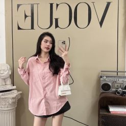 Áo sơ mi nữ tay dài form rộng 2 màu - SG426