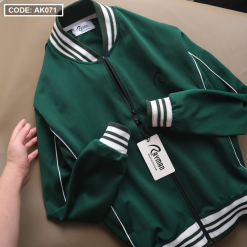 Áo Khoác Nam Thun Xi Bomber Rayman Phối Bo Sọc - AK071