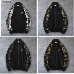 Áo Khoác Nam Bomber Phối Tay Lính - AK072