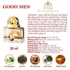 Nước Hoa Nam Good Men Màu Vàng Good Charme 50ml Tặng Kèm Quà - 8936194692344