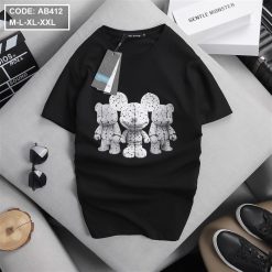 Áo Thun Nam Cotton Cổ Tròn In Hình Gấu - AB412