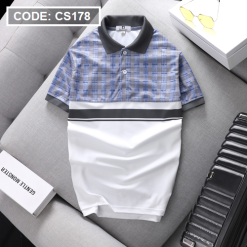 Áo Thun Nam Polo Cá Sấu Có Cổ Phối Sọc (Có Size 3XL) - CS178