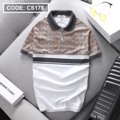 Áo Thun Nam Polo Cá Sấu Có Cổ Phối Sọc (Có Size 3XL) - CS178