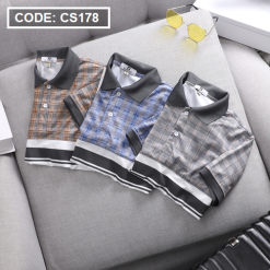 Áo Thun Nam Polo Cá Sấu Có Cổ Phối Sọc (Có Size 3XL) - CS178