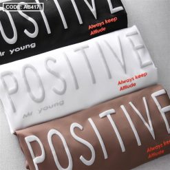 Áo Thun Cổ Tròn Nam In Chữ Cao Cấp - AB417