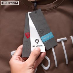 Áo Thun Cổ Tròn Nam In Chữ Cao Cấp - AB417