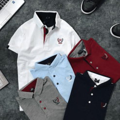 Áo Thun Polo Nam Cổ Bẻ Thêu Logo Bông Lúa Cao Cấp - CS070
