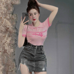 Áo len nữ Babie cổ bẻ QC(nhiều màu) - AG194