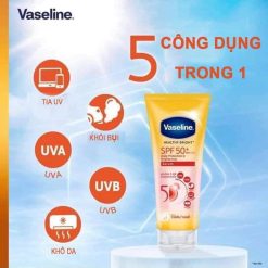 Sữa Dưỡng Thể Vaseline Healthy Bright Spf 50+ Daily Protection Brightening Serum 300ml (Hàng nhập khẩu có tem phụ) - VASELINE01