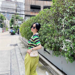 Áo Len sọc cổ bẻ QC - AG211