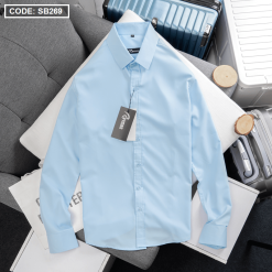 Sơ mi nam tay dài vải kake lụa - SB269