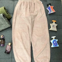 Quần jogger nữ vải nhung - QG417