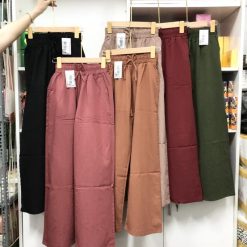 Quần ống rộng vải kaki xược - QG420