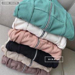 Áo khoác nữ thun tăm chống nắng QC - KG279