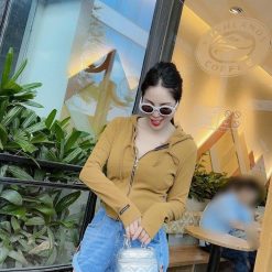Áo khoác len nữ hot girl form ngắn QC - KG281