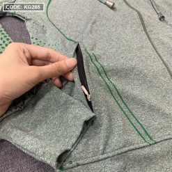 Áo khoác có nón màu xanh nhiều size - KG285