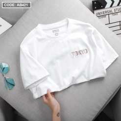 Áo Thun Nam Cổ Tròn Rayman Thêu Chữ Tokyo (Có Size 3XL) - AB421