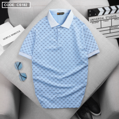 Áo Thun Nam Cá Sấu Polo Họa Tiết (Có Size 3XL) - CS182