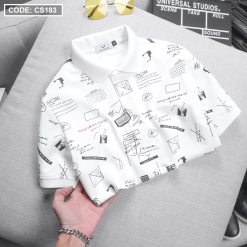 Áo Thun Nam Cổ Bẻ In Hình Họa Tiết (Có Size 3XL) - CS183