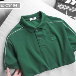Áo Thun Nam Polo Cá Sấu Thêu Logo Phối Màu (Có Size 3XL) - CS184