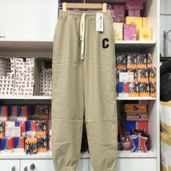 Quần jogger nữ vải đũi xước thêu logo chữ C - QG423