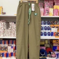 Quần jogger nữ đũi xước kết logo tam giác - QG424