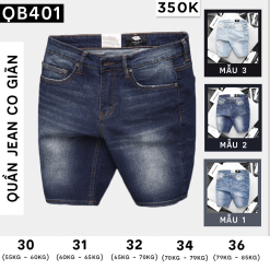 Quần Short Jeans Nam Wash Gối Hàng Cao Cấp (Có Size 36) - QB401