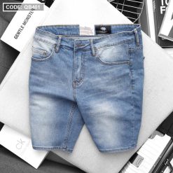 Quần Short Jeans Nam Wash Gối Hàng Cao Cấp (Có Size 36) - QB401