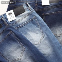 Quần short jean nam wash gối hàng cao cấp VNXK (Có size 36) - QB401