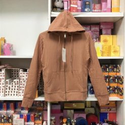 Áo khoác nữ thun gân có nón - KG286