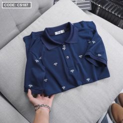 Áo Thun Polo Nam In Họa Tiết Đơn Giản Thun Cá Sấu Poly (Có Size 3XL) - CS187