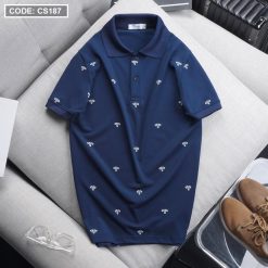 Áo Thun Polo Nam In Họa Tiết Đơn Giản Thun Cá Sấu Poly (Có Size 3XL) - CS187