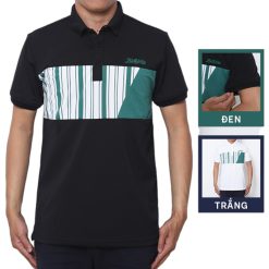 Áo Thun Nam Có Cổ Phối Họa Tiết Sọc Ngang Cá Sấu Poly (Có Size 3XL) - CS189