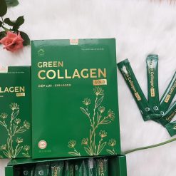 Diệp Lục Collagen Gold Hộp Lớn 30 Gói Green Family - 8936095911353