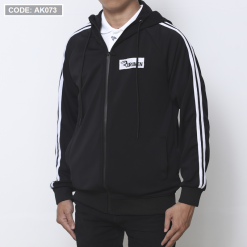 Áo Khoác Nam Thun Thể Thao Rurumen Có Nón Thêu Logo - AK073