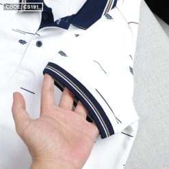 Áo Thun Nam Polo Cá Sấu Viền Bo In Họa Tiết Cao Cấp (Có Size 3XL) - CS191