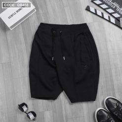 Quần Short Nam Thun Nỉ Thêu Logo Chữ M Cao Cấp - QB403