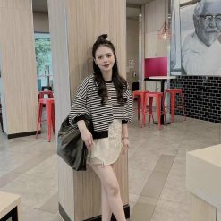 Set áo tay dài phối áo sơ mi sát nách - AG1153