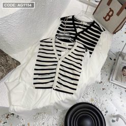 Áo tay dài phối sọc - AG1154