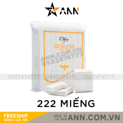 Bông tẩy trang con mèo fm cotton pads 3 lớp 222 miếng - 6951939796783