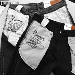 Quần Short Jeans Nam Rurumen Cao Cấp Hàng VNXK Phối Logo (có size 36) - QB407