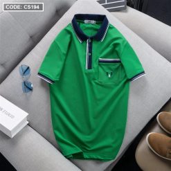 Áo Thun Nam Cá Sấu Poly Túi Nhỏ Thêu Logo (Có size 3x) - CS194