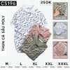 Áo Thun Nam Cá Sấu Poly In Chữ Cái (Có size 3x) - CS196