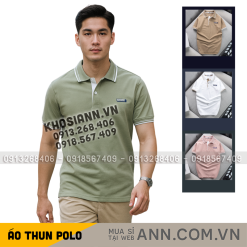 Áo thun Nam cổ bẻ Pack Horse Logo Thêu ( Có size 3x) - CS197